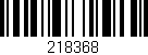 Código de barras (EAN, GTIN, SKU, ISBN): '218368'