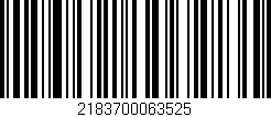 Código de barras (EAN, GTIN, SKU, ISBN): '2183700063525'