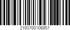 Código de barras (EAN, GTIN, SKU, ISBN): '2183700106857'