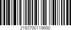 Código de barras (EAN, GTIN, SKU, ISBN): '2183700119680'