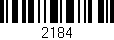 Código de barras (EAN, GTIN, SKU, ISBN): '2184'