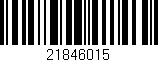 Código de barras (EAN, GTIN, SKU, ISBN): '21846015'