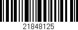 Código de barras (EAN, GTIN, SKU, ISBN): '21848125'