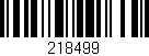 Código de barras (EAN, GTIN, SKU, ISBN): '218499'