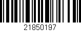 Código de barras (EAN, GTIN, SKU, ISBN): '21850197'
