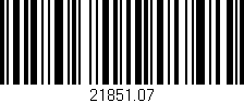 Código de barras (EAN, GTIN, SKU, ISBN): '21851.07'