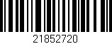 Código de barras (EAN, GTIN, SKU, ISBN): '21852720'