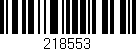 Código de barras (EAN, GTIN, SKU, ISBN): '218553'
