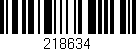 Código de barras (EAN, GTIN, SKU, ISBN): '218634'