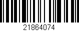 Código de barras (EAN, GTIN, SKU, ISBN): '21864074'