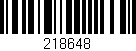 Código de barras (EAN, GTIN, SKU, ISBN): '218648'