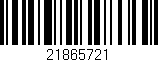 Código de barras (EAN, GTIN, SKU, ISBN): '21865721'