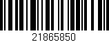 Código de barras (EAN, GTIN, SKU, ISBN): '21865850'