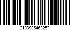 Código de barras (EAN, GTIN, SKU, ISBN): '2186985463257'