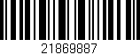 Código de barras (EAN, GTIN, SKU, ISBN): '21869887'