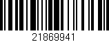 Código de barras (EAN, GTIN, SKU, ISBN): '21869941'