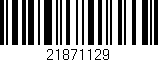 Código de barras (EAN, GTIN, SKU, ISBN): '21871129'