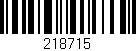 Código de barras (EAN, GTIN, SKU, ISBN): '218715'