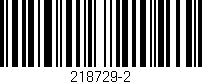 Código de barras (EAN, GTIN, SKU, ISBN): '218729-2'