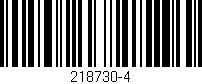 Código de barras (EAN, GTIN, SKU, ISBN): '218730-4'