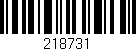 Código de barras (EAN, GTIN, SKU, ISBN): '218731'