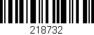 Código de barras (EAN, GTIN, SKU, ISBN): '218732'