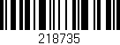 Código de barras (EAN, GTIN, SKU, ISBN): '218735'