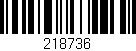 Código de barras (EAN, GTIN, SKU, ISBN): '218736'
