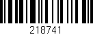 Código de barras (EAN, GTIN, SKU, ISBN): '218741'