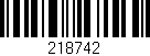 Código de barras (EAN, GTIN, SKU, ISBN): '218742'