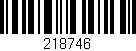 Código de barras (EAN, GTIN, SKU, ISBN): '218746'