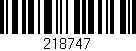 Código de barras (EAN, GTIN, SKU, ISBN): '218747'