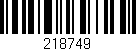 Código de barras (EAN, GTIN, SKU, ISBN): '218749'