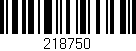 Código de barras (EAN, GTIN, SKU, ISBN): '218750'