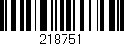 Código de barras (EAN, GTIN, SKU, ISBN): '218751'
