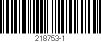 Código de barras (EAN, GTIN, SKU, ISBN): '218753-1'