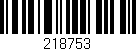 Código de barras (EAN, GTIN, SKU, ISBN): '218753'