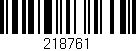 Código de barras (EAN, GTIN, SKU, ISBN): '218761'