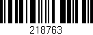Código de barras (EAN, GTIN, SKU, ISBN): '218763'