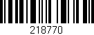 Código de barras (EAN, GTIN, SKU, ISBN): '218770'