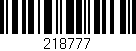 Código de barras (EAN, GTIN, SKU, ISBN): '218777'