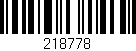 Código de barras (EAN, GTIN, SKU, ISBN): '218778'