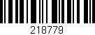 Código de barras (EAN, GTIN, SKU, ISBN): '218779'