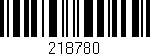 Código de barras (EAN, GTIN, SKU, ISBN): '218780'
