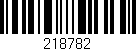 Código de barras (EAN, GTIN, SKU, ISBN): '218782'