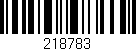 Código de barras (EAN, GTIN, SKU, ISBN): '218783'