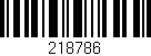 Código de barras (EAN, GTIN, SKU, ISBN): '218786'