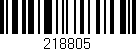 Código de barras (EAN, GTIN, SKU, ISBN): '218805'