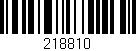 Código de barras (EAN, GTIN, SKU, ISBN): '218810'