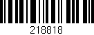 Código de barras (EAN, GTIN, SKU, ISBN): '218818'